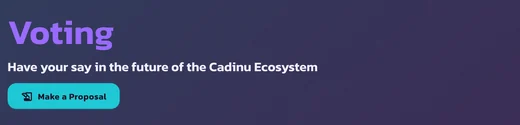 CADINU on-chain governance